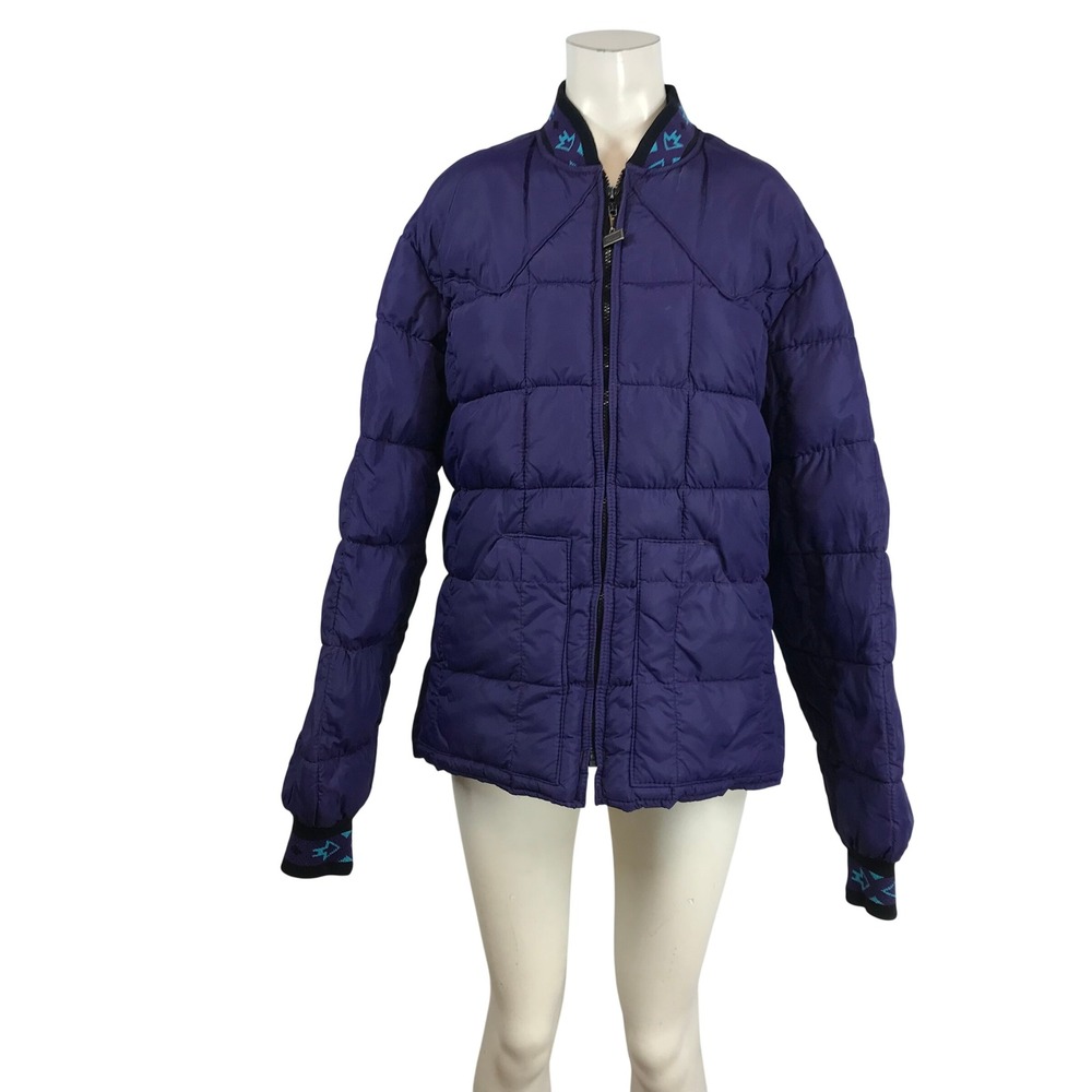 Walls Blizzard-Pruf Vintage Purple Puffer Jacket Western Quilted Made in USA